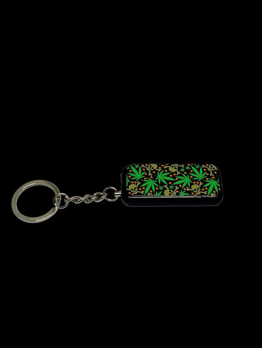 Skull & Leaf Printed Vibe KeyLighter 🔥