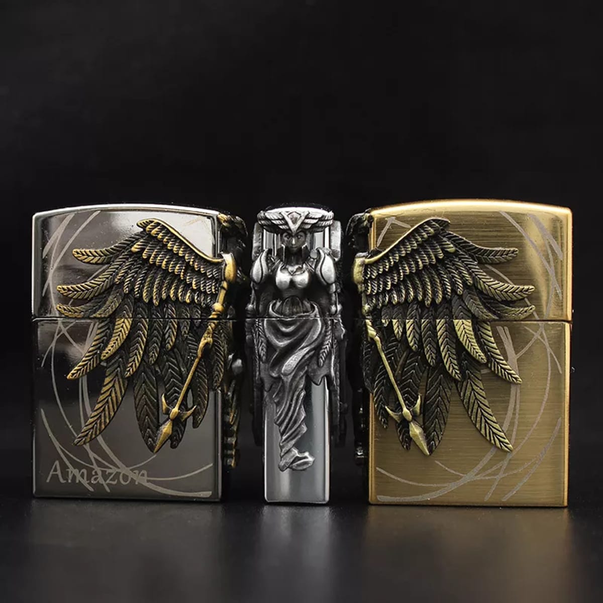 ⚔️ Angel of Vengeance 3D Metal Lighter – Collector's Edition