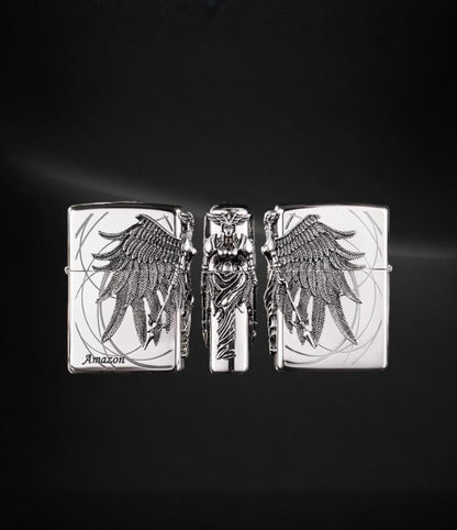 ⚔️ Angel of Vengeance 3D Metal Lighter – Collector's Edition