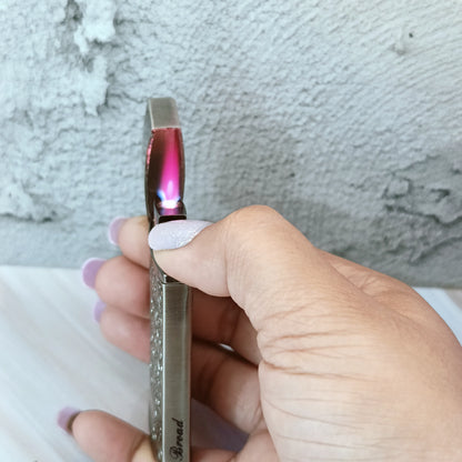 Premium Engraved Red Flame lighter