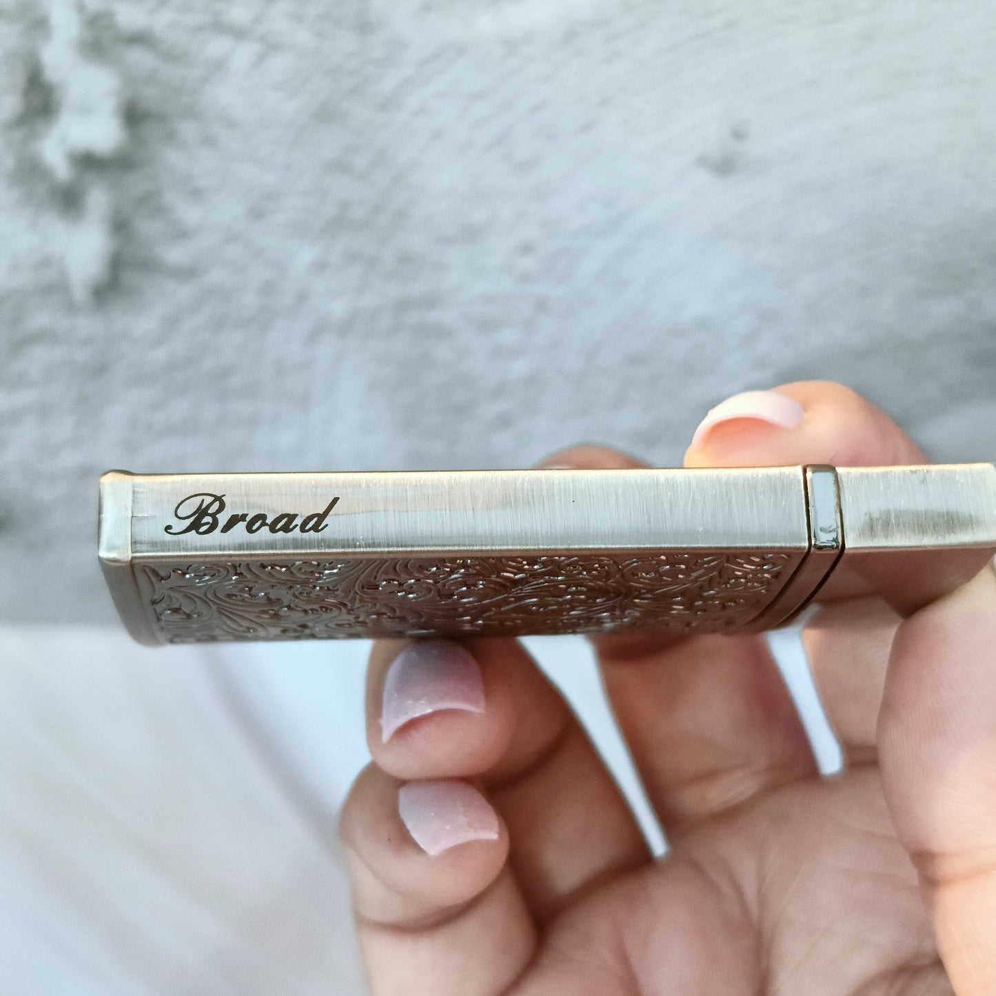 Premium Engraved Red Flame lighter